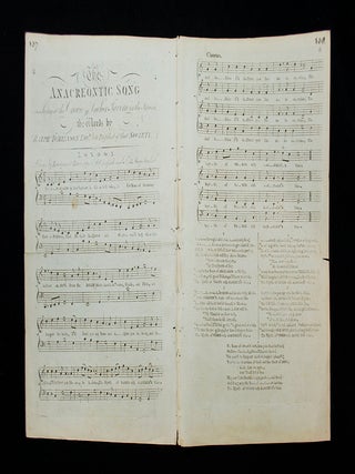Anacreontic Song, as Sung at the Crown & Anchor Tavern in the Strand.