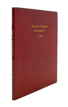 Item #68593 Julius Caesar. William SHAKESPEARE
