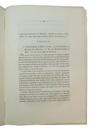 Experimental Researches in Electricity