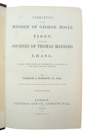 Narratives of the Mission of George Bogle to Tibet,