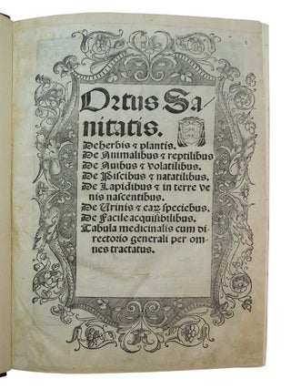 Item #68695 De herbis et plantis, De Animalibus & reptilibus, HORTUS SANITATIS