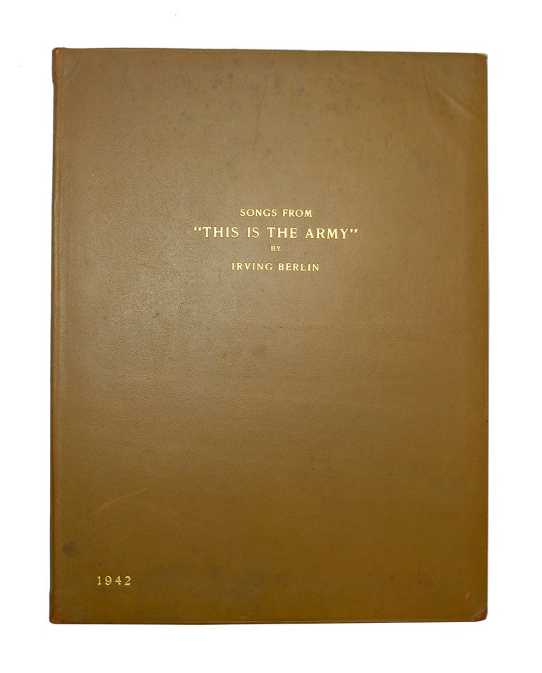 Item #68714 Songs from "This is the Army" Irving BERLIN.