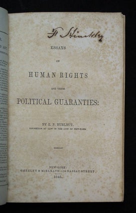 Essays on Human Rights and Their Political Guaranties