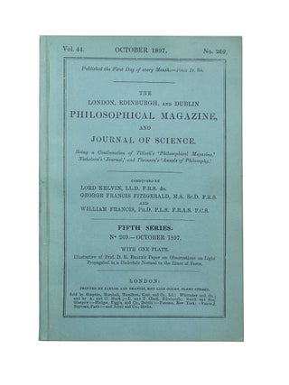 Item #68815 Cathode Rays. Sir Joseph John THOMSON