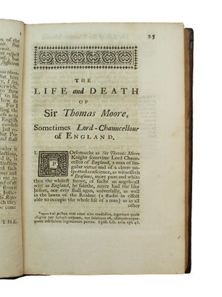Life and Death of Sir Thomas Moore, Knt