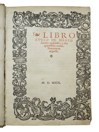 Item #68850 Libro Aureo de Marco Aurelio. Antonio de GUEVARA