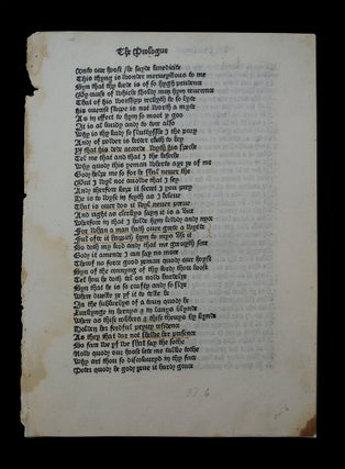Item #68852 [A leaf from The Canterbury Tales]. Geoffrey CHAUCER