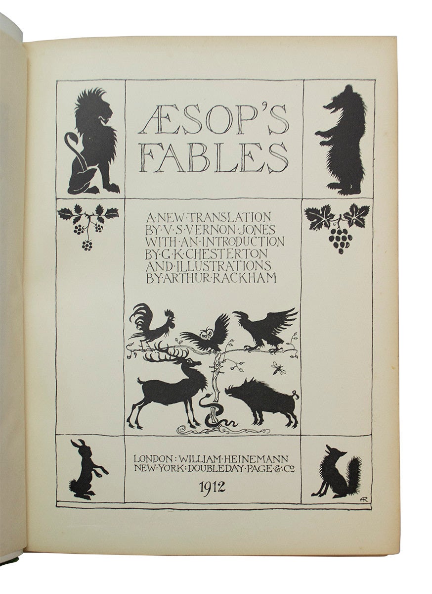 Æsop's Fables. A new translation by V.S. Vernon Jones. With an