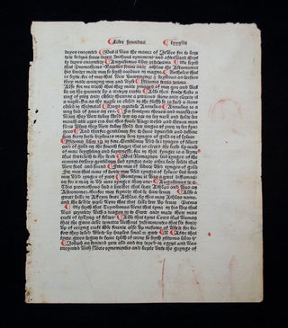 Item #68895 [A leaf from the Polychronicon]. William CAXTON