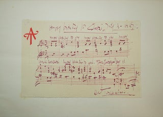 Autograph Musical Bars, Signed