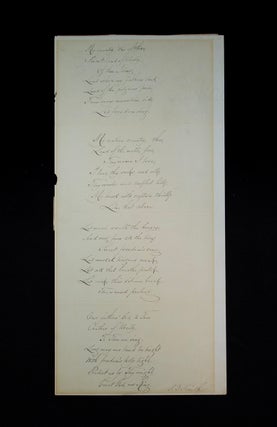 Item #68949 Autograph Manuscript Signed (“My Country ‘Tis of Thee”). Samuel SMITH