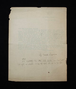 Item #68957 Typed/Autograph Letter Signed. George Bernard SHAW
