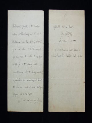 Autograph Letter Signed