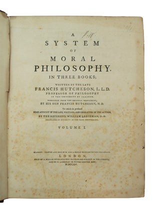 System of Moral Philosophy,