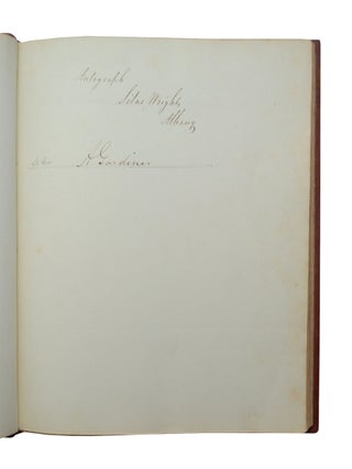Autograph Book from the New York Constitutional Convention of 1846