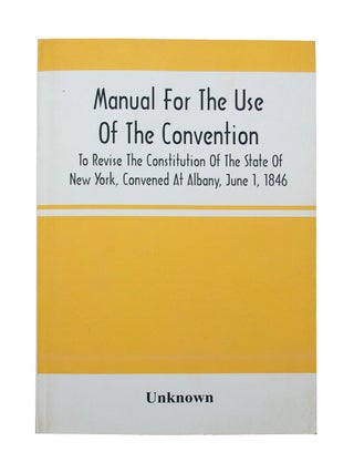 Autograph Book from the New York Constitutional Convention of 1846