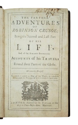 Life and Strange Surprizing Adventures of Robinson Crusoe, of York, Mariner