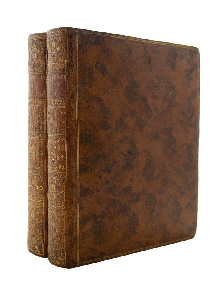 Item #69043 De l'Esprit des Loix. Charles de Secondat MONTESQUIEU, Baron de.
