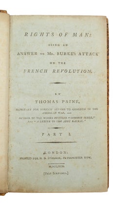 Item #69074 Rights of Man. Thomas PAINE