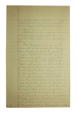 Manuscript draft for essay entitled "My Short Novels"