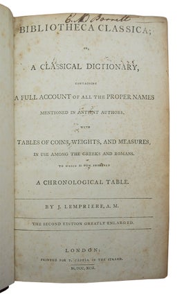 Bibliotheca Classica;