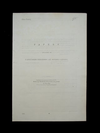 Four Papers Related to Anti-Slavery