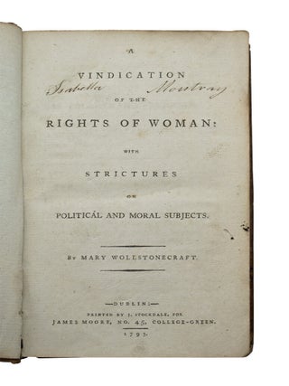 Vindication of the Rights of Woman:
