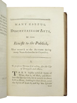 Treasure of Useful Discoveries. In Two Parts.