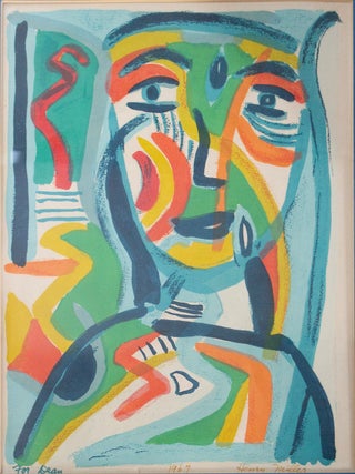 Item #69243 “Untitled Portrait” Original Lithograph. Henry MILLER