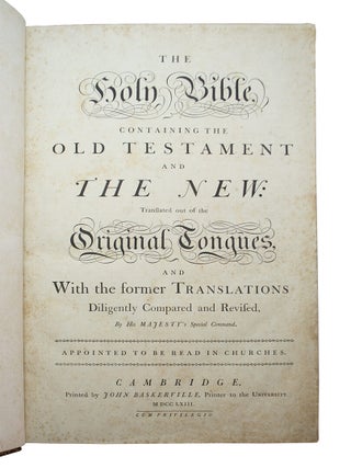 Holy Bible, Containing the Old Testament and the New