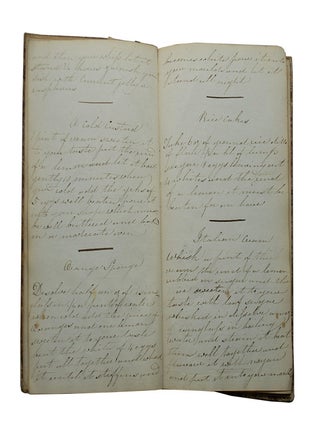Manuscript Recipe Book