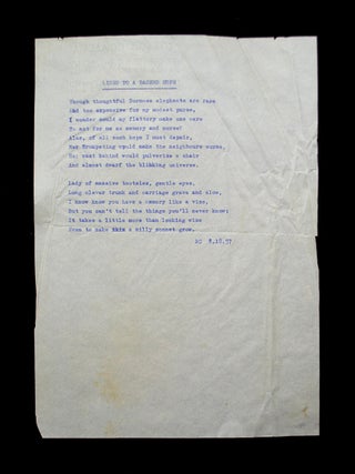Autograph Letter Signed