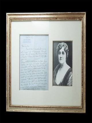 Item #69345 Autograph Letter Signed. Edith WHARTON