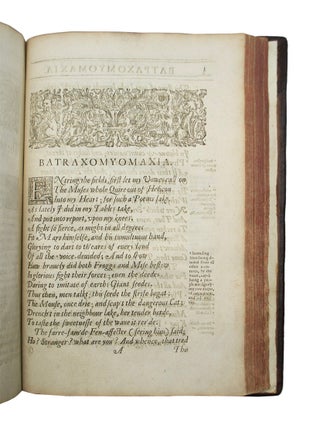 Whole Works of Homer; Prince of Poetts