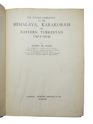Italian Expedition to the Himalaya, Karakoram and Eastern Turkestan