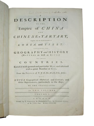 Description of the Empire of China and Chinese-Tartary