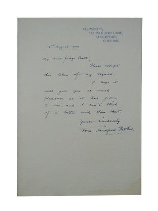 Note by William Morris on His Aims in Founding the Kelmscott Press