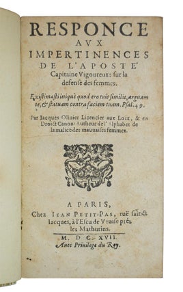 Alphabet de l’imperfection et Malice des Femmes