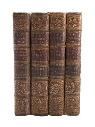 Item #69462 Commentaries on the Laws of England. Sir William BLACKSTONE