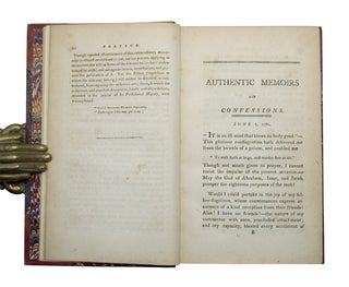 Authentic Memoirs, Memorandums, and Confessions.