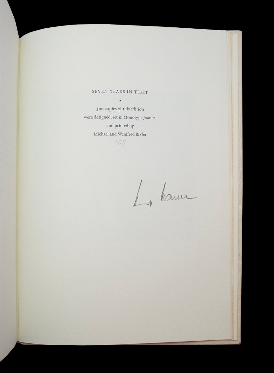 Seven Years in Tibet LEC . Translated from the German by Richard