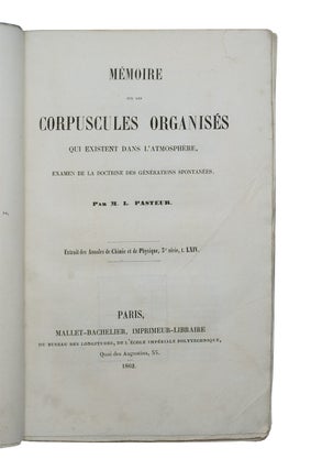 Mémoire sur les Corpuscules Organisés