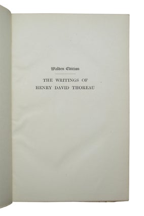 Writings of Henry David Thoreau