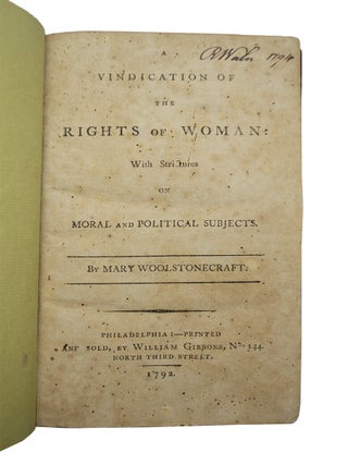 Vindication of the Rights of Woman: