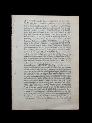 Item #69504 Court Case Concerning the ships "Endeavor," and "New York" LAW