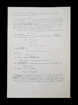 Item #69509 Autograph Manuscript in Pen. Albert EINSTEIN