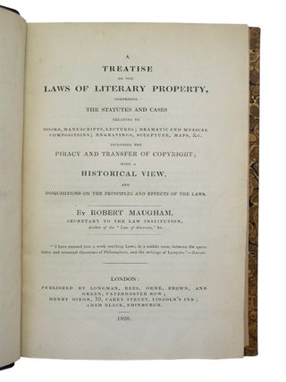 Treatise on the Laws of Literary Property