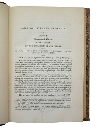 Treatise on the Laws of Literary Property