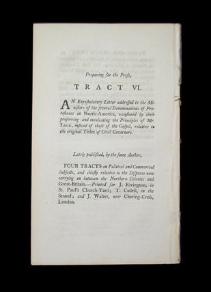 Tract V. The Respective Pleas and Arguments of the Mother Country