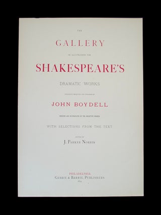 Gallery of Illustrations for Shakespeare's Dramatic Works